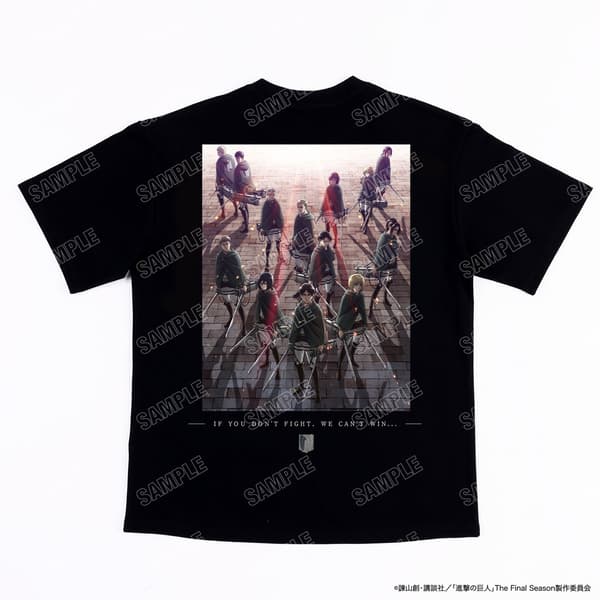 Camiseta de colaboración 4 del anime de TV Attack on Titan