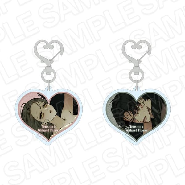 Heart-shaped Acrylic Keychain