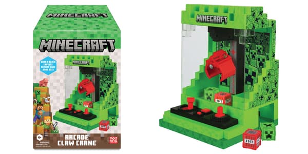 ภาพตู้คีบตุ๊กตา Minecraft (Creeper) มุมมองเต็ม