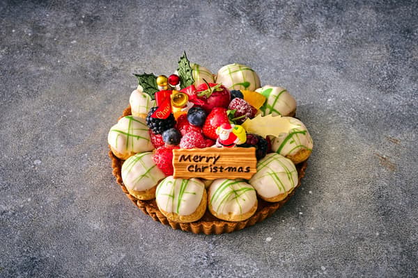 Christmas Wreath Tart