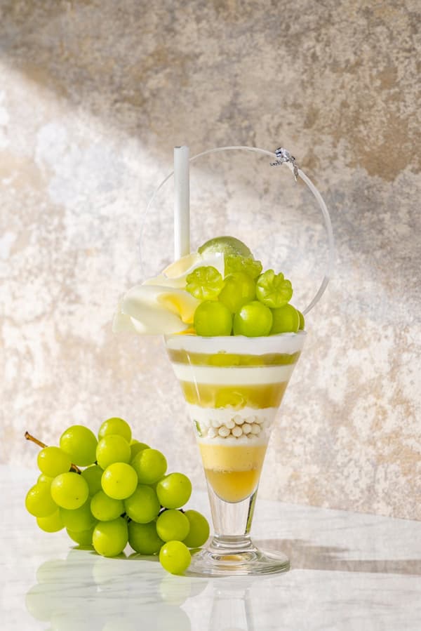Shine Muscat & Green Tea parfait