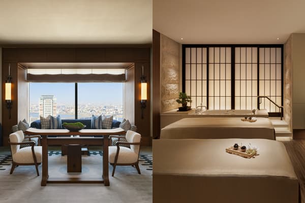 Salón y sala de tratamientos del Waldorf Astoria Spa
