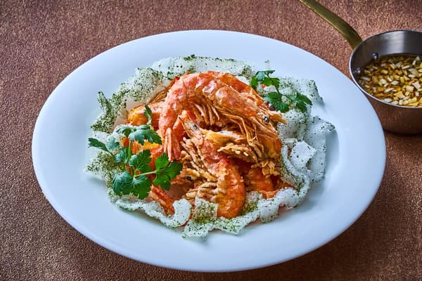 Udang molt goreng dengan saus youlin