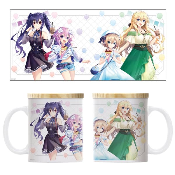 Exclusive Original Art Hyperdimension Neptunia Lidded Full-Color Mug – Sweets Time Ver.