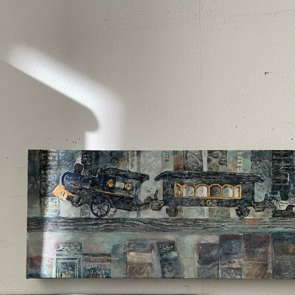 斋藤爱美，《书与火车》，2025年