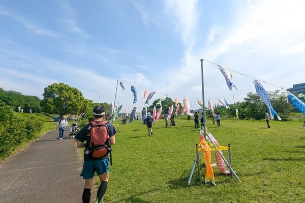 매년 열리는 요시타카 걷기 대회 참가자들