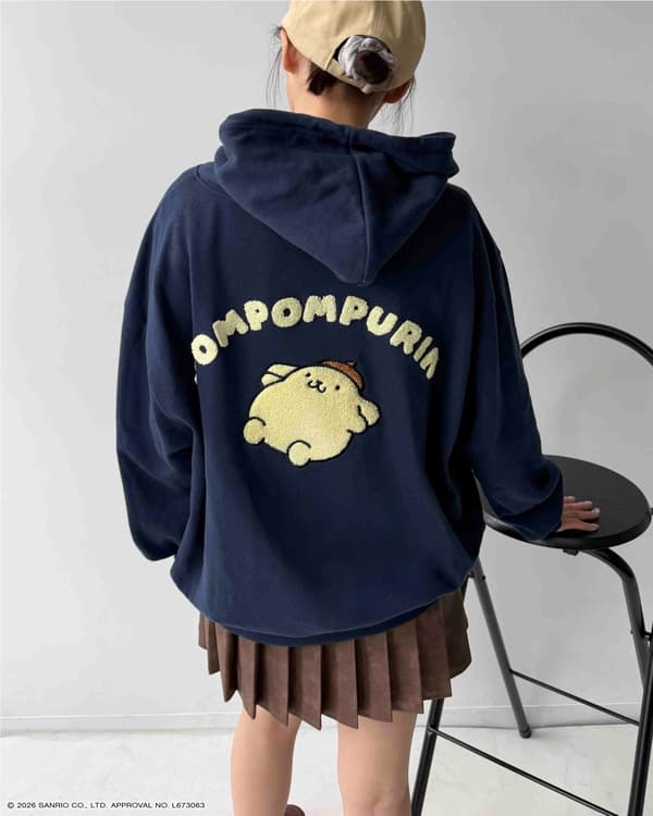 Sanrio Characters × AS KNOW AS plus Wzip sweat hoodies