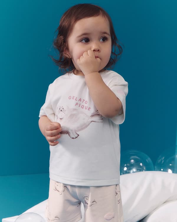 potong-jahit bayi KOLEKSI SEA ANIMALS gelato pique