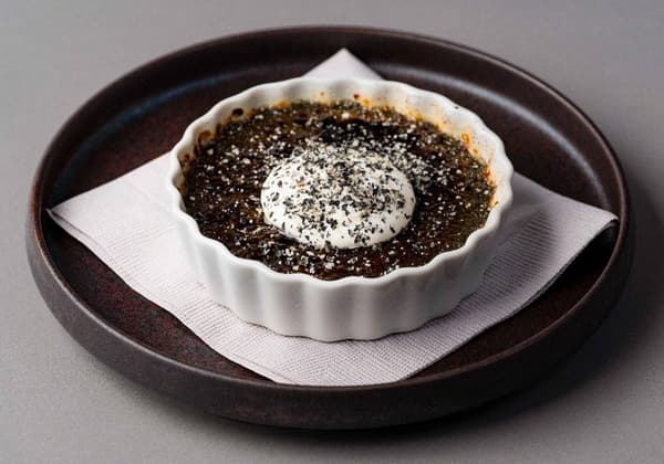 黑芝麻焦糖布丁