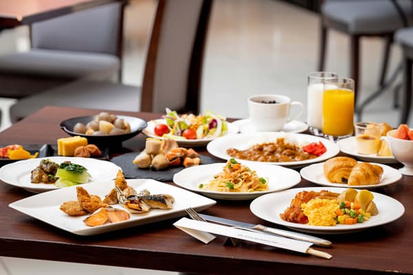 Buffet breakfast at Brasserie Laurier, Hotel Metropolitan Takasaki