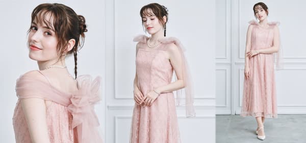 LULUTI Original Floral Lace Ribbon Arrangement Dress