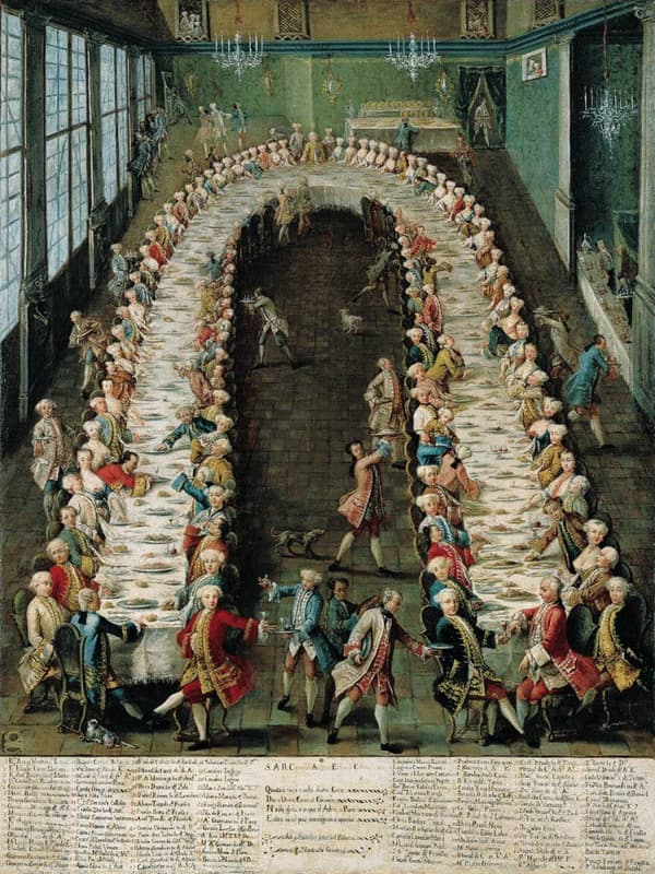 피에트로 롱기 공방, <나니 빌라의 연회>, 1755년(복제본), 카 레초니코, 베네치아 ©Photographic Archive – Fondazione Musei Civici di Venezia