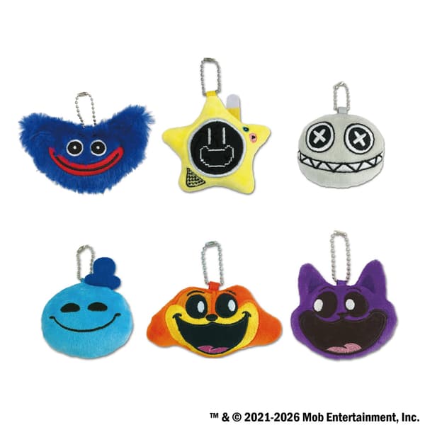 Jajaran keenam karakter Gantungan Kunci Boneka Wajah Poppy Playtime Vol. 3