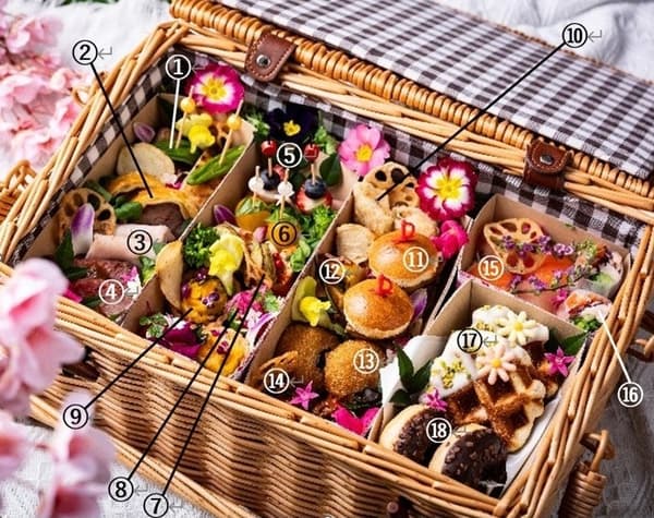 夜晚野餐缤纷篮菜单