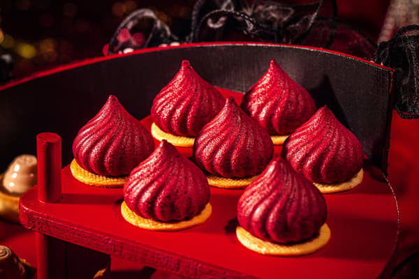 Crimson French Cancan wild berry mousse dessert