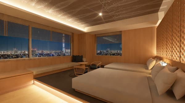 从塔楼初级套房远眺东京晴空塔®