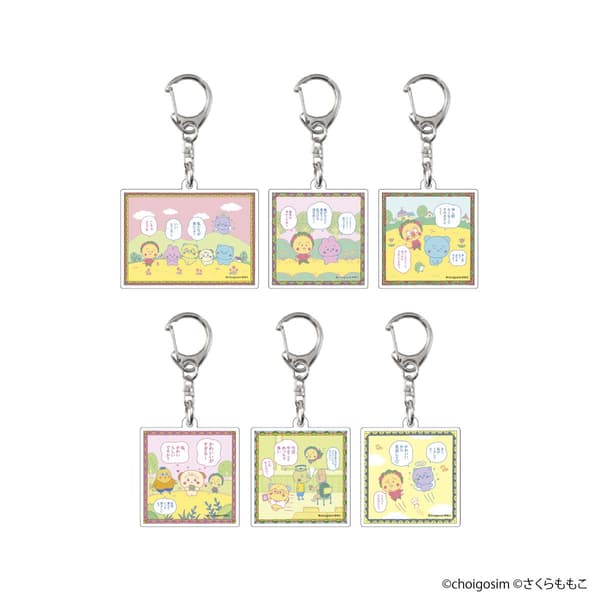 随机分层亚克力钥匙圈（共6款）— 各990日元