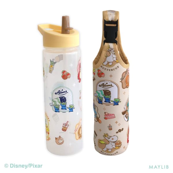Bottle with straw and bottle case from the Toy Story series at illusie300