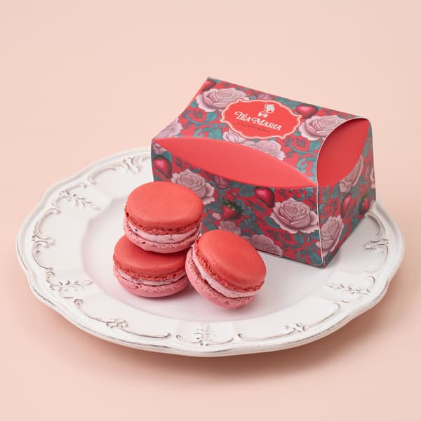 草莓 & 伯爵红茶马卡龙