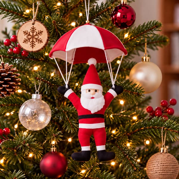 Santa Parachute decoration