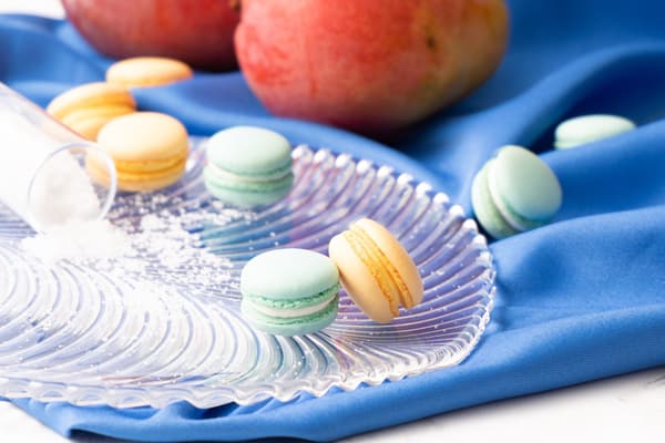 Dinner bonus: House-made macarons (sea salt and mango)