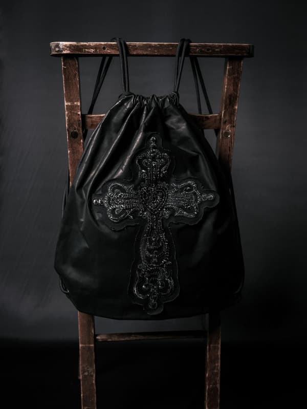 Gothic Cross Pattern Nap Sack