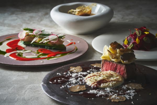 Christmas special dinner course at Corrente