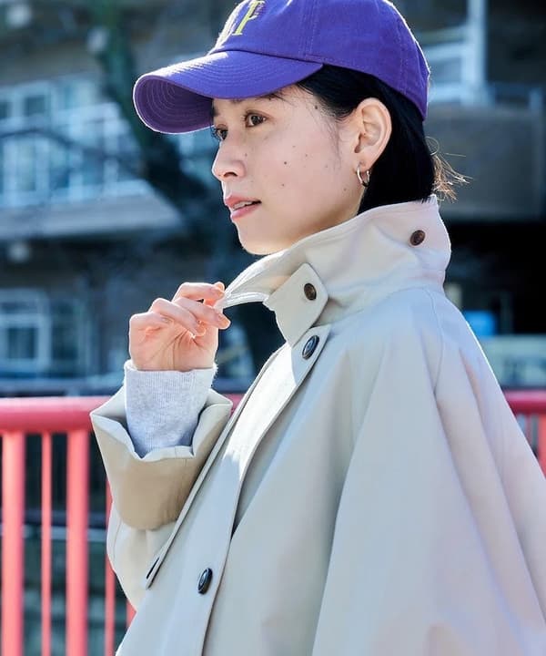 撞色短款风衣备用图