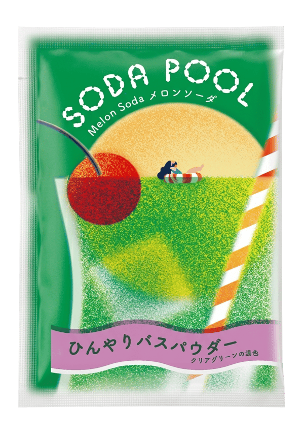 Melon Soda scent / Clear Green bath color