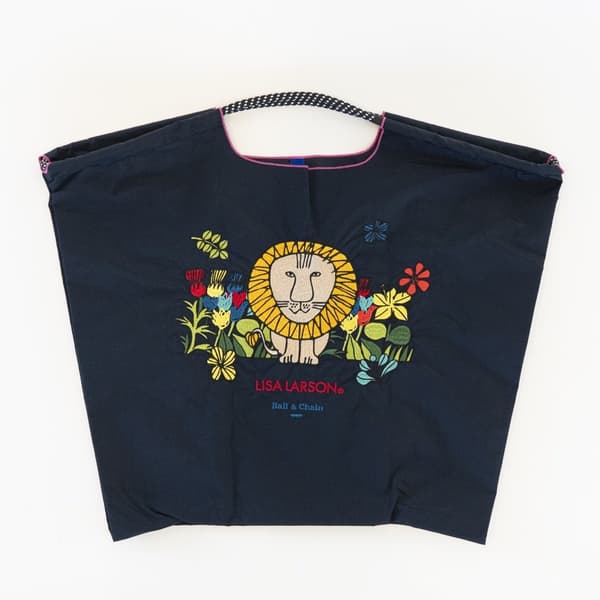 狮子购物袋 L 尺寸 - 海军蓝