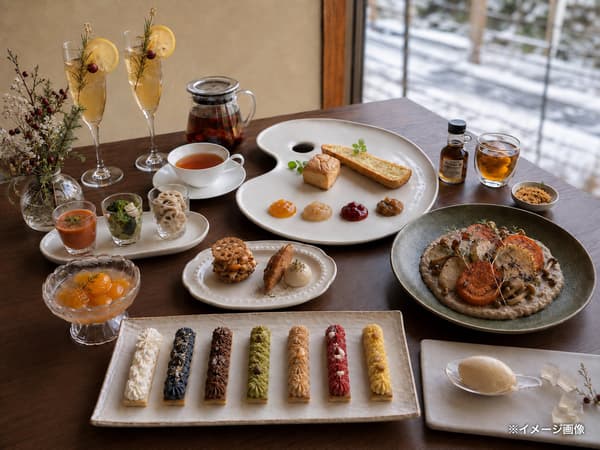 Té de la tarde de invierno estilo satoyama (imagen)