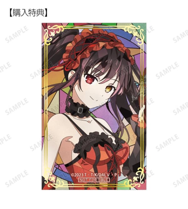 Kurumi Tokisaki Aure Glass Foil-Stamped Card shop-exclusive bonus