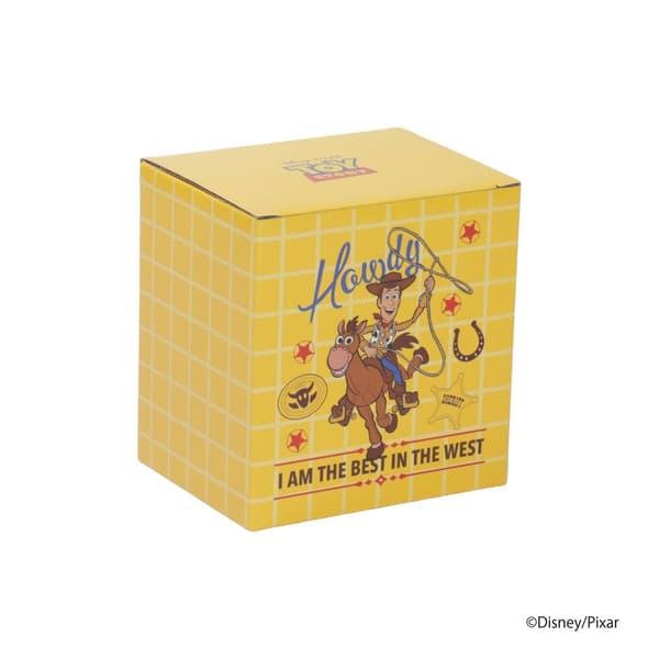 Arte de la caja de regalo con personajes de Toy Story