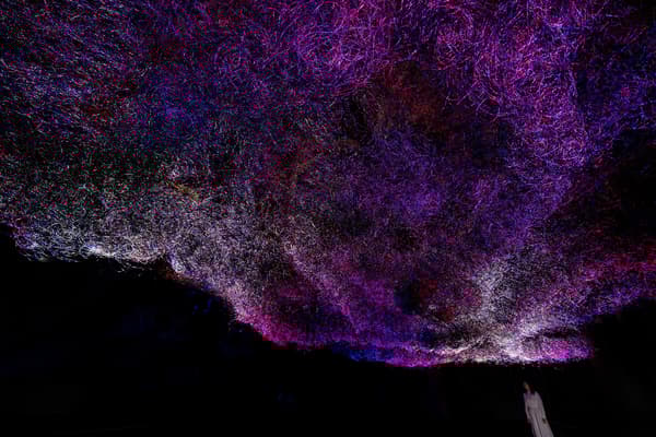 teamLab，溪谷痕迹的地层