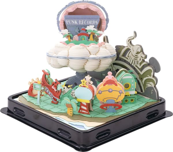 纸工艺套件，展示了堆叠的纸张层，创造了一个 3D 场景