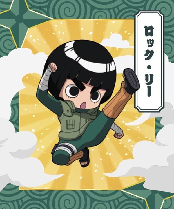 Shinobi-Zato Birthday Card featuring Rock Lee