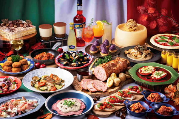 Bufé de cena que presenta cocina regional italiana
