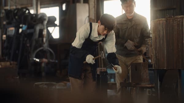 A paper knife created through the blacksmithing experience