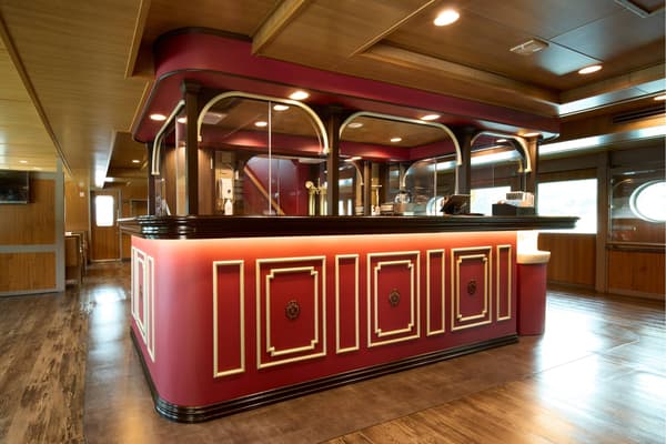 Onboard cafe interior