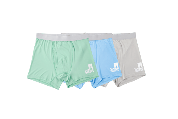 Cool-touch boxer briefs in an expanded size range from S to 3L