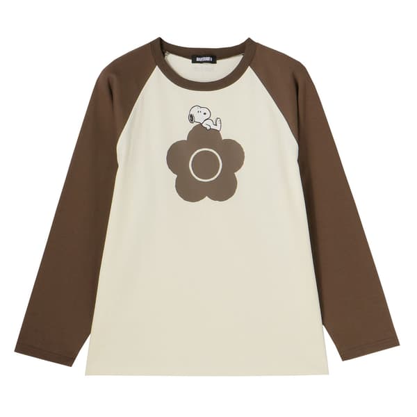 MARY QUANT × PEANUTS™ raglan long T-shirt