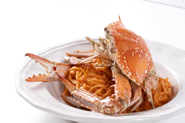 게살 토마토 크림 파스타 1,880엔(세금 포함)