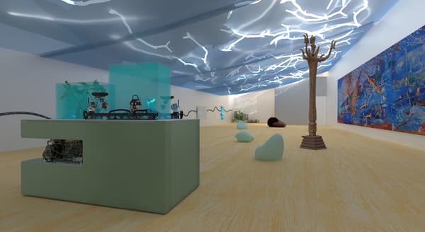 Imagen de simulación de la exposición de Kei Imazu y Bagus Pandega