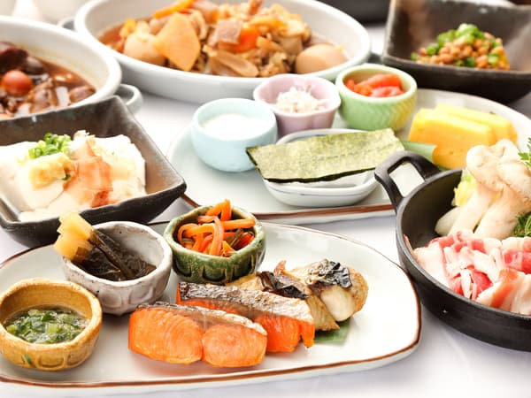 A colorful and varied selection of dishes