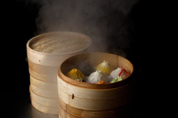 Eight varieties of xiaolongbao assortment at Chakun Xiaolongbao