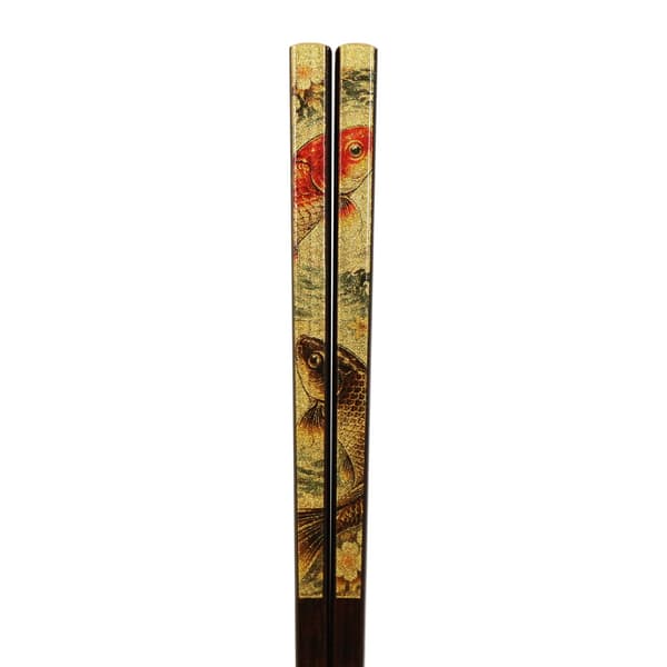 箔繪筷 昇鯉(金)