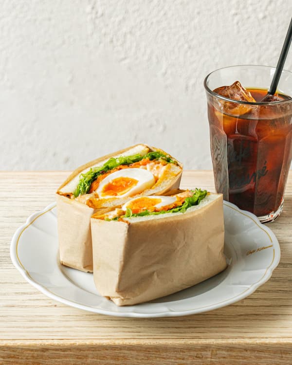 鸡蛋明太子三明治