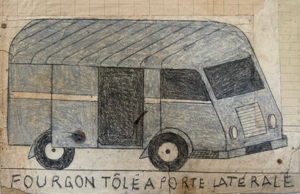 FOURGON TÔLÉ À PORTE LATÉRALE