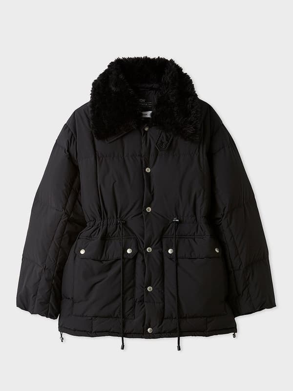 TAION x MIESROHE water-repellent down jacket, third view