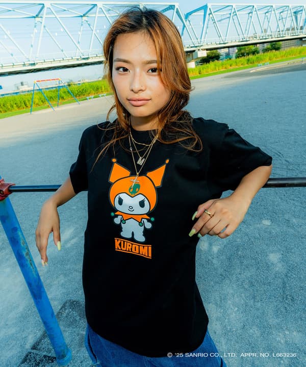 Kuromi HG Color Tee Front and Back